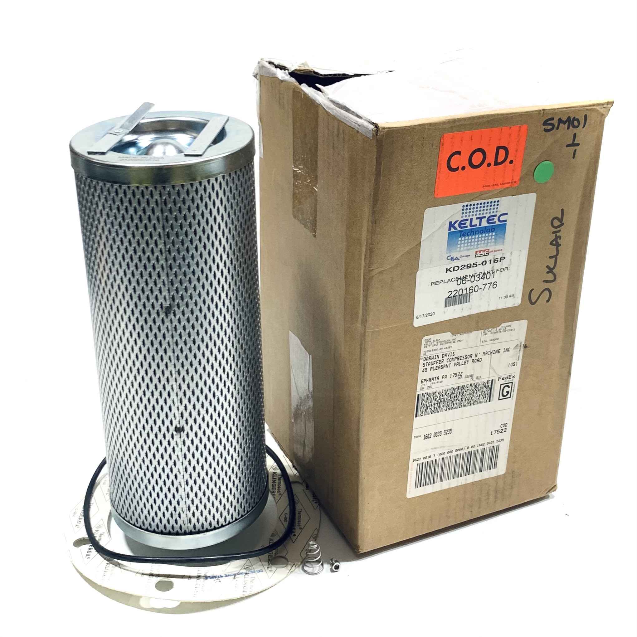 KD295-016P Keltec Technolab Air/Oil Separator Kit