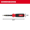 48-22-2922 Milwaukee 8-in-1 Multi-Bit & Nut Driver