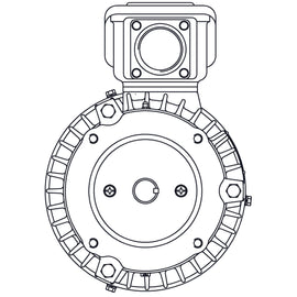 HBV0014C Teco-Westinghouse 1HP MAX-E2/841 Cast Iron Electric Motor, 1800RPM