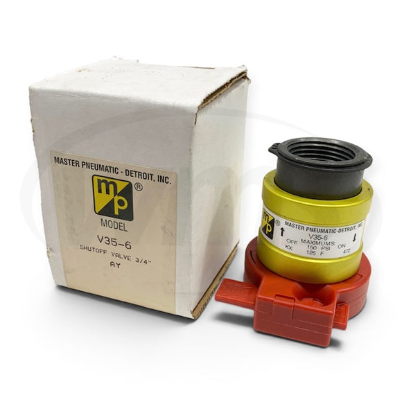 V35-6 Master Pneumatic 3-Way Inline Manual Lockout Sleeve Valve