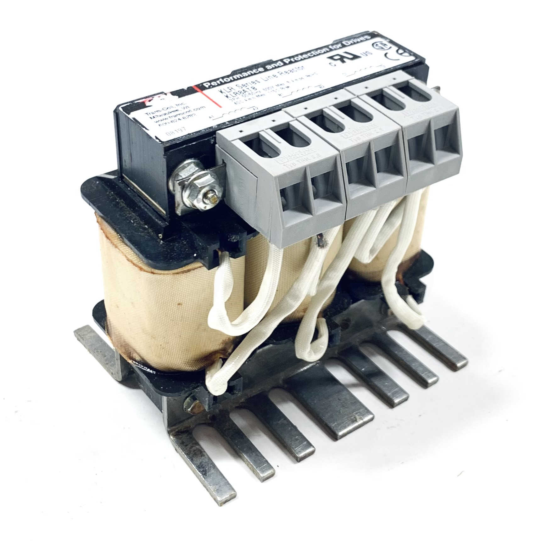 KLR8ATB TCI Line Reactor, 3ph, 50/60Hz, 600V Max, 8A
