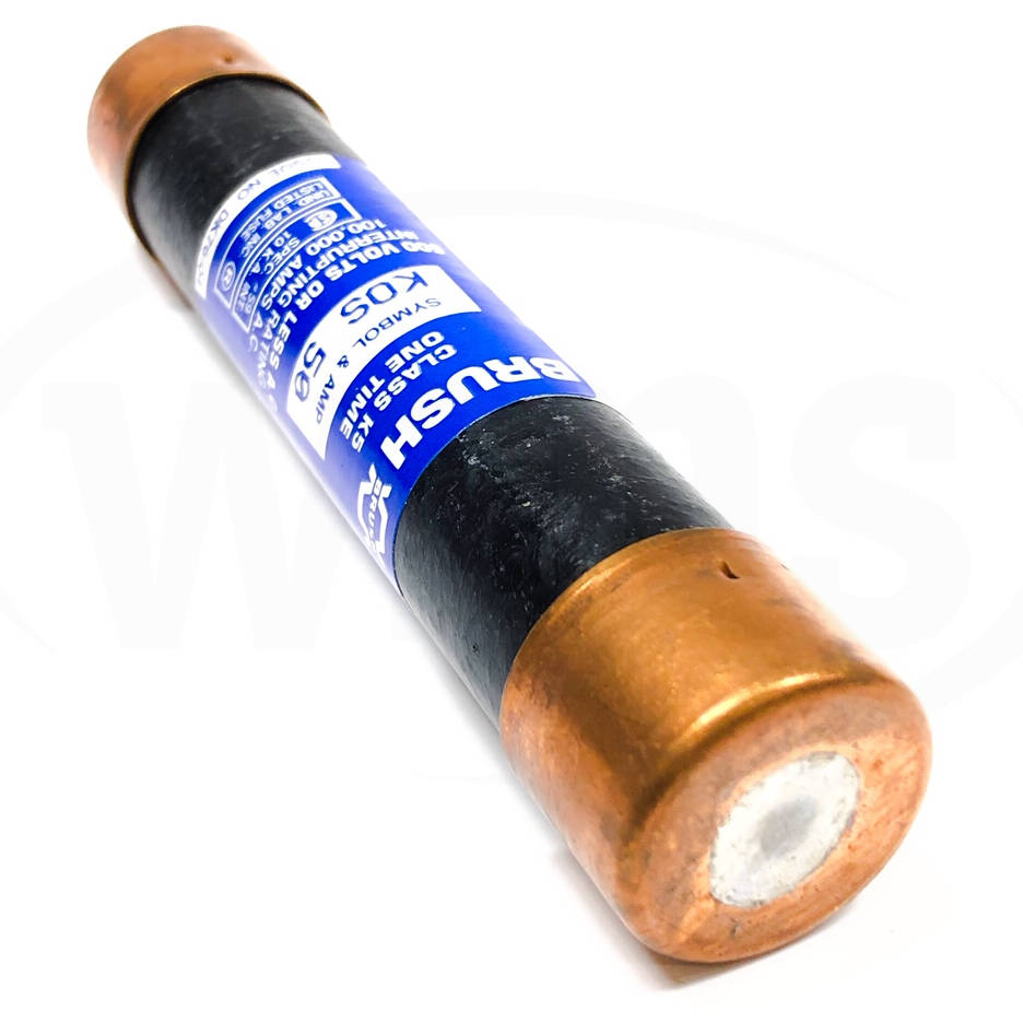 KOS-50 Brush Fuses Class K5 One Time Fuse, 600VAC Max, 50 Amp
