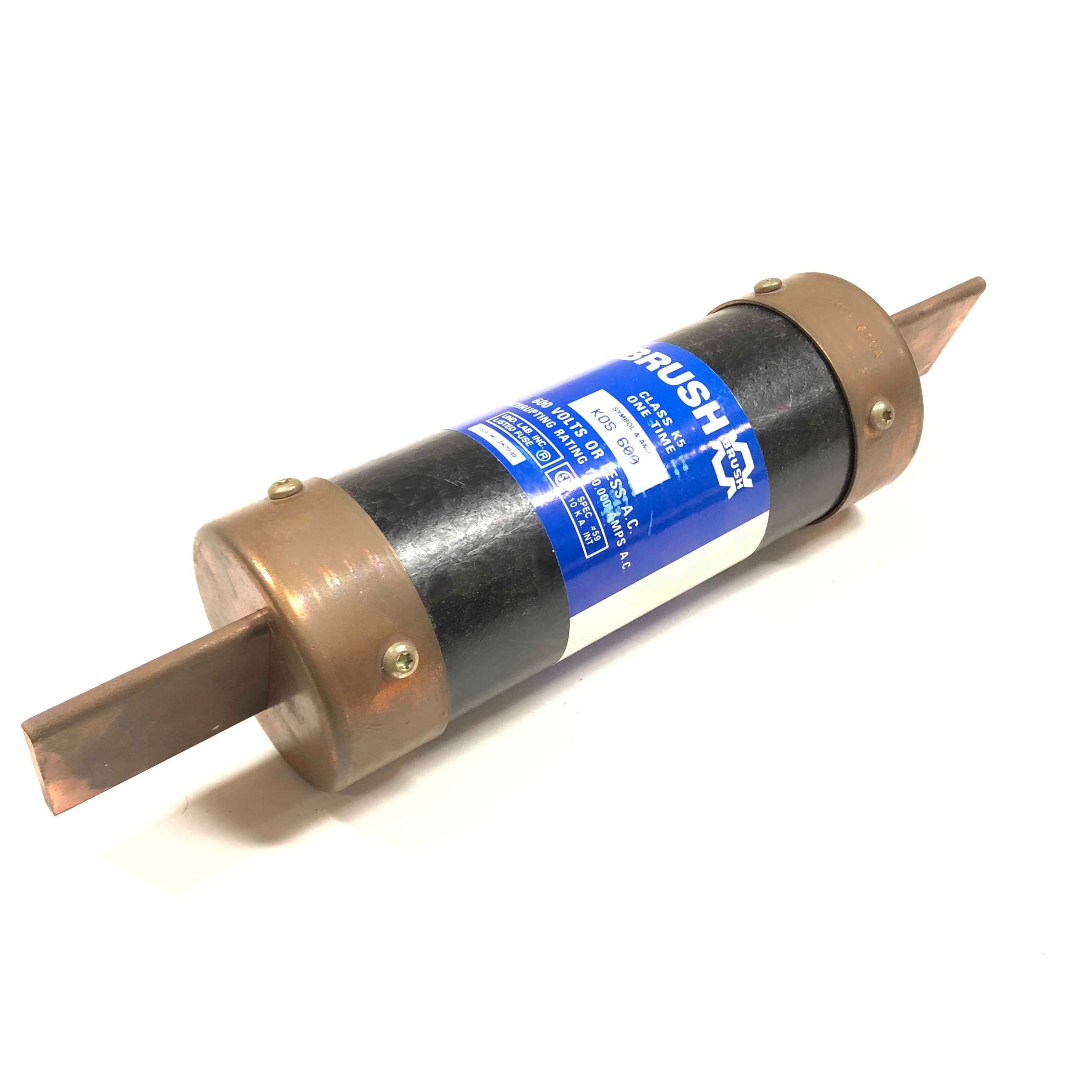 KOS-600 Brush 600V 600 Amp One Time Fuse - 0