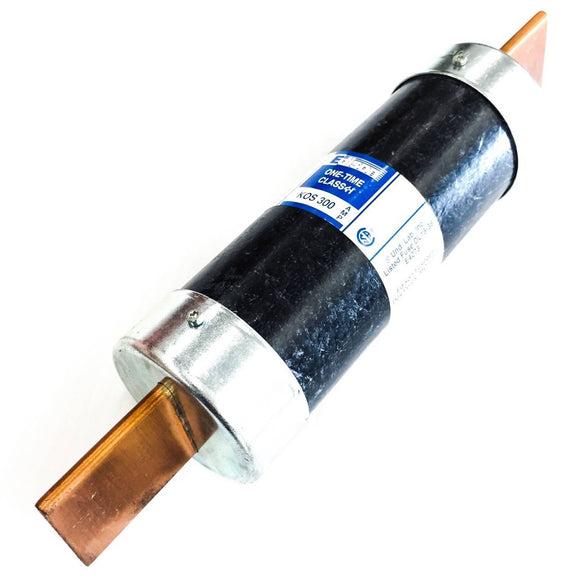 KOS300 Edison One-Time Class H Fuse 300 Amp 600 VAC
