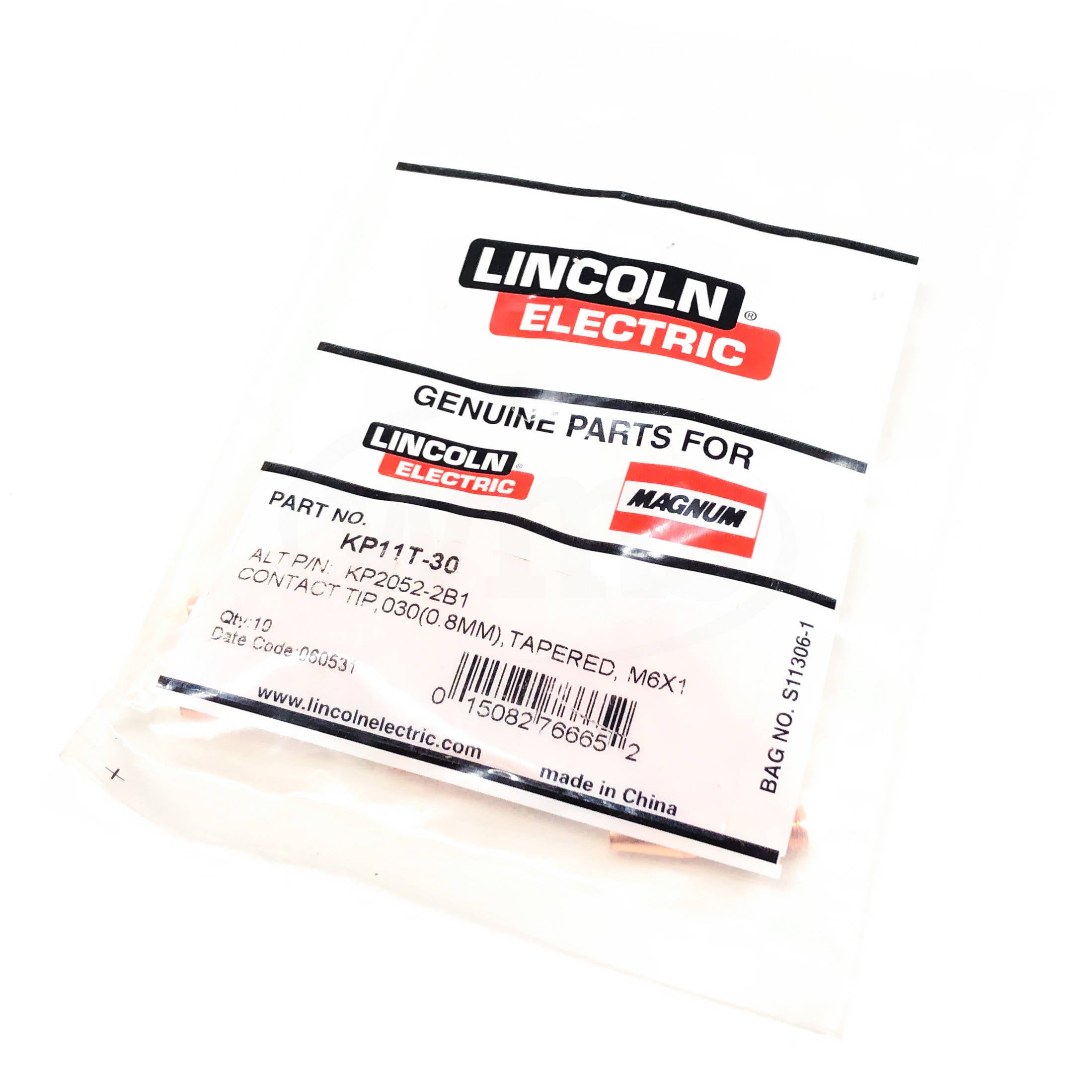 KP11T-30 Lincoln Contact Tip, 0.030" (0.8mm) Tapered - 0