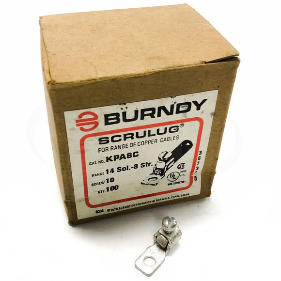 KPA8C Burndy Scrulug, 14 ga Solid/8 ga Stranded