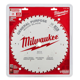 48-40-1220 Milwaukee 12" General Purpose Saw Blade, 44T