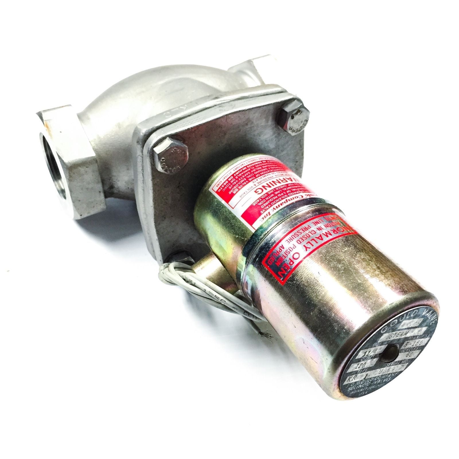 KR-1 Gould Normally Open Solenoid Valve, 1-1/4"