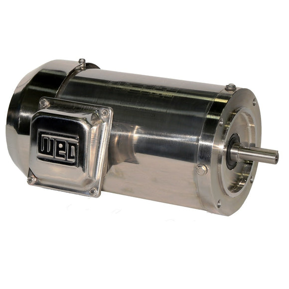 00136ET3ESS56CFL-S WEG 1HP Shark Stainless Steel Electric Motor, 3600RPM