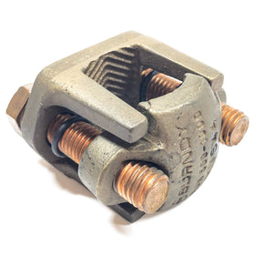 KVS44 Burndy Heavy Duty Connector, 2-Bolt, Copper