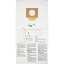 49-90-1989 Milwaukee Fleece Dust Bags (5 Pack) - 9 Gallon