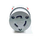 L620C Eagle Locking Connector, 20A, 250V, 2-Pole, NEMA L6-20R, Gray-3