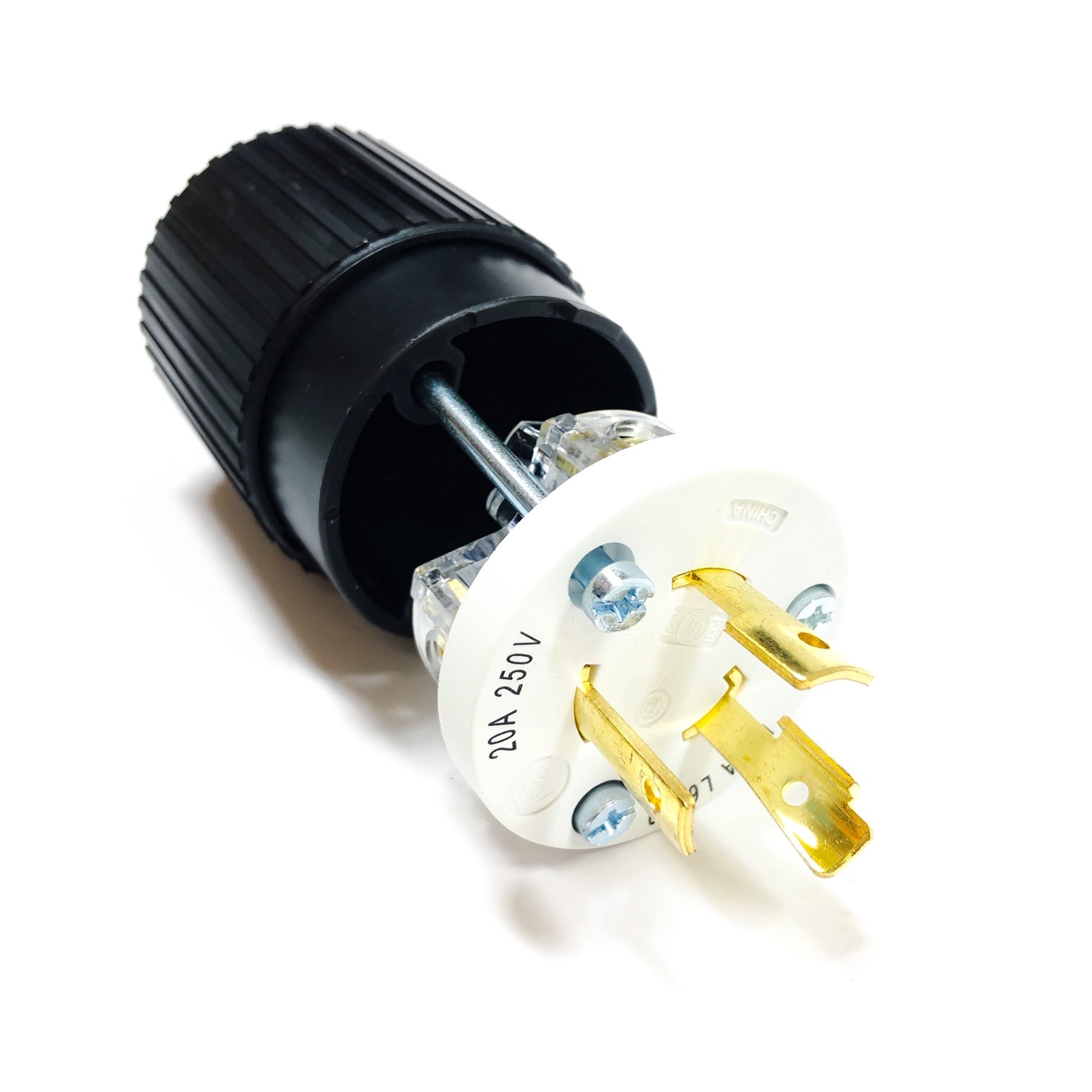 L620P Hubbell Locking Plug, 2-Pole, 3-Wire, Nema L6-20P