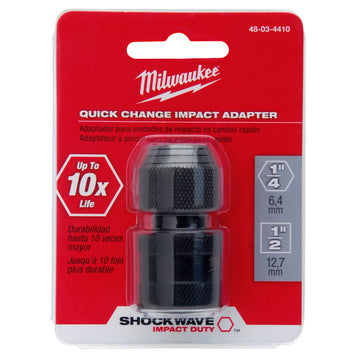 48-03-4410 Milwaukee SHOCKWAVE 1/2" Square Drive to 1/4" Hex Drive