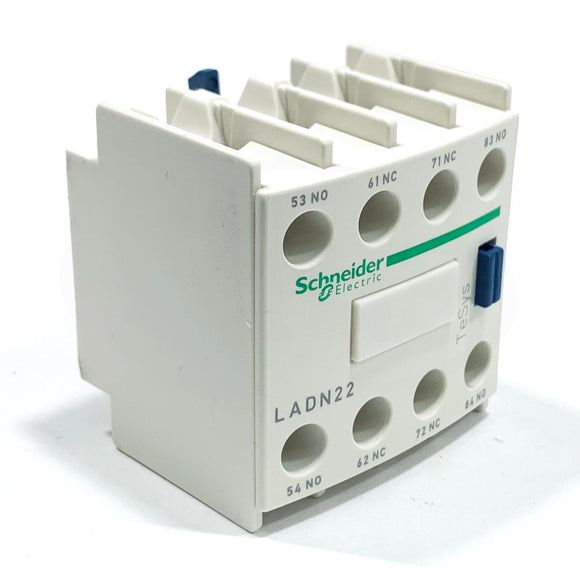 LADN22 Schneider Electric Auxiliary Contact Block 2NO-2NC, Screw Term