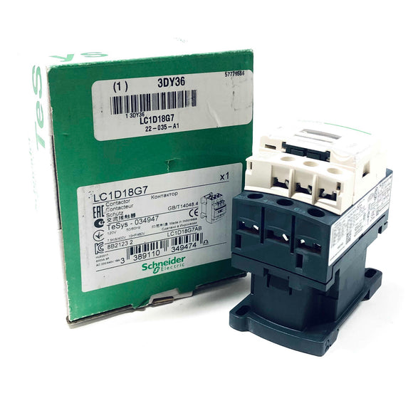 LC1D18G7 Schneider Electric Contactor, 120V, 50/60Hz