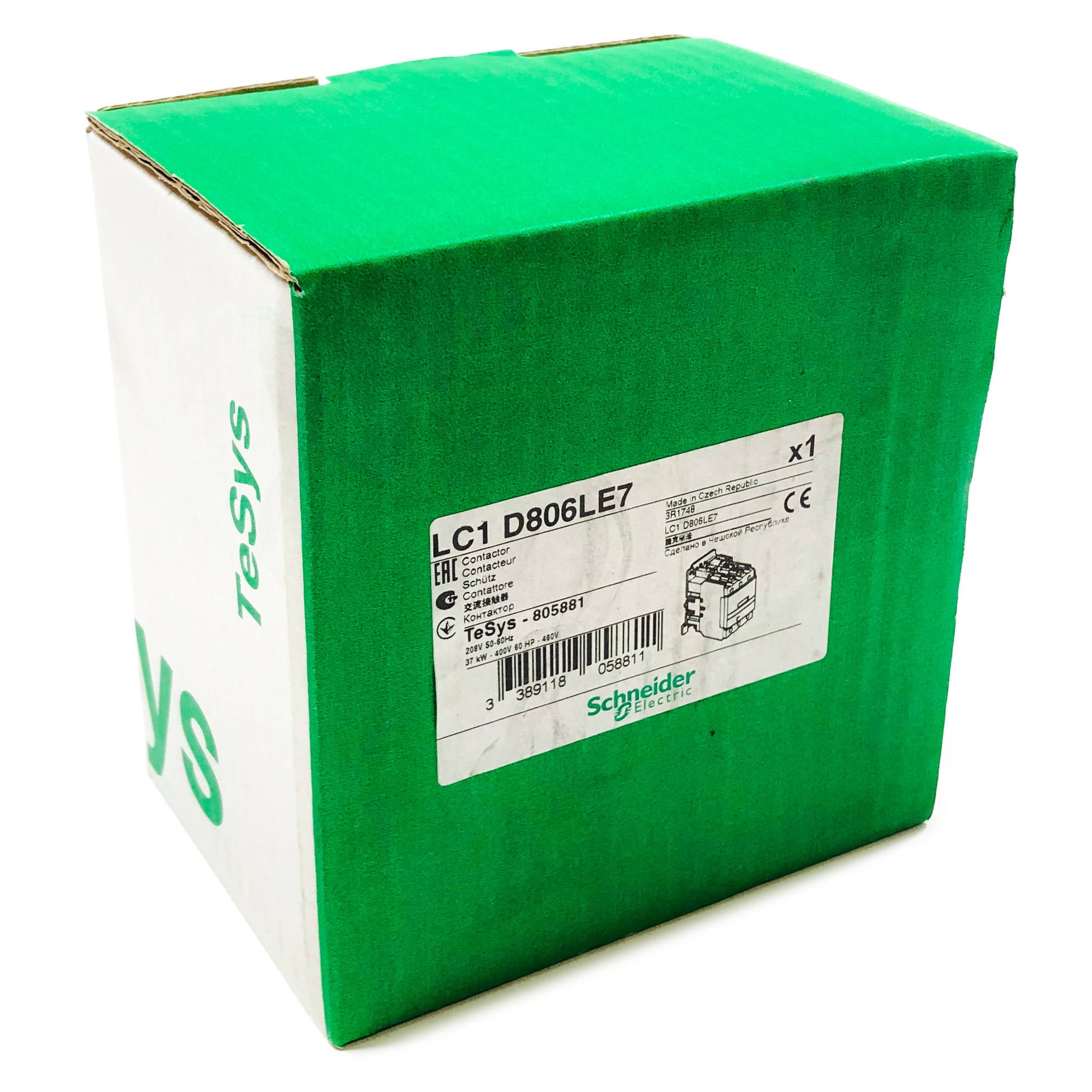 LC1D806LE7 Schneider Electric Contactor, 3 Pole - 0