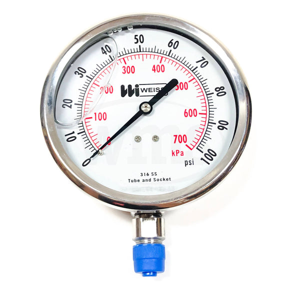 LF442-100-4L Weiss Instruments Inc. 0-100 PSI & KPA 1/4" Lower