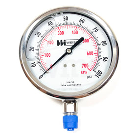 LF442-100-4L Weiss Instruments Inc. 0-100 PSI & KPA 1/4" Lower