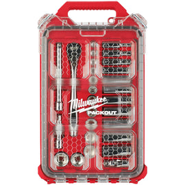 48-22-9481 Milwaukee 3/8" Drive 28pc Ratchet & Socket Set - SAE