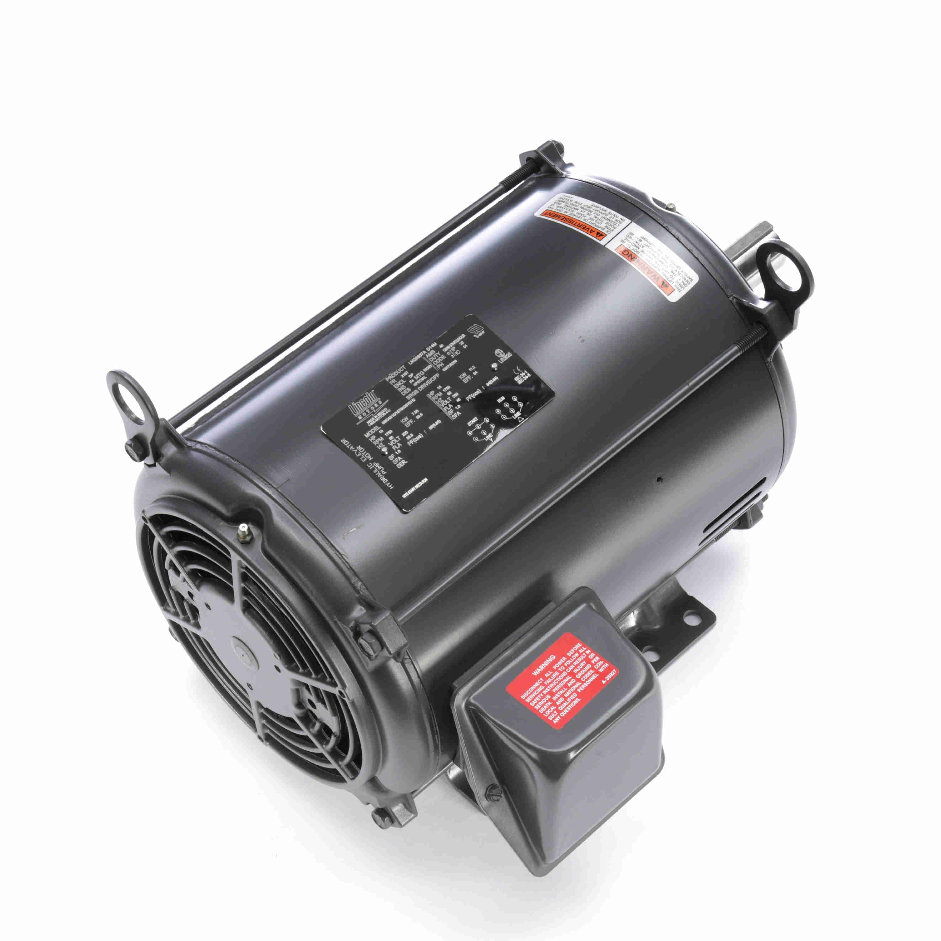 LM28867 Lincoln 10HP Elevator Duty Electric Motor, 1800RPM