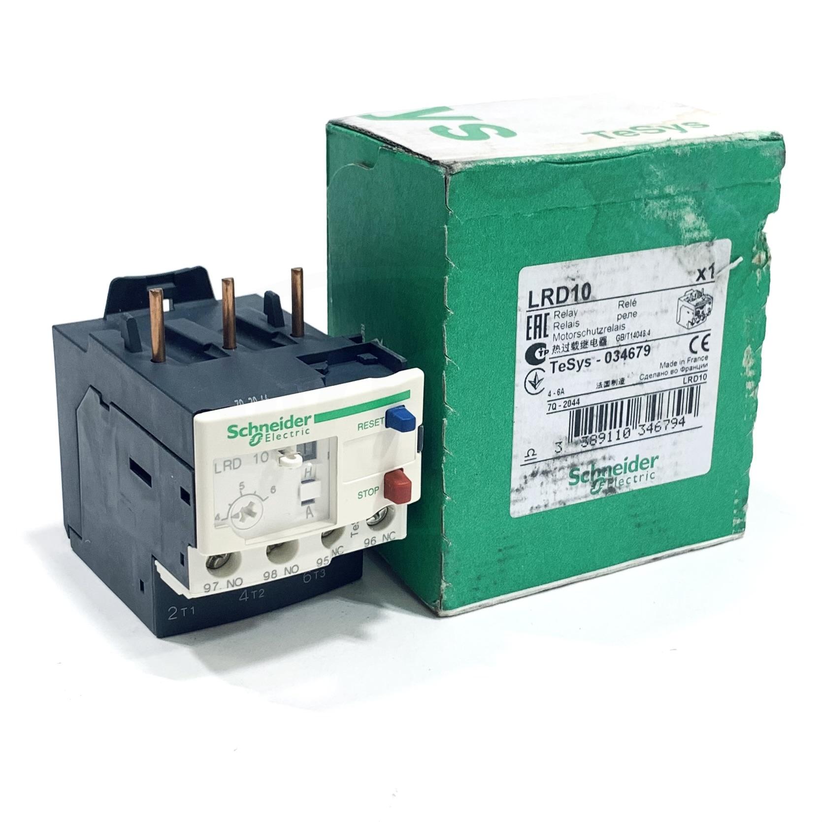 LRD10 Schneider Electric Thermal Overload Relay Class 10, 4-6A, 3 Pole