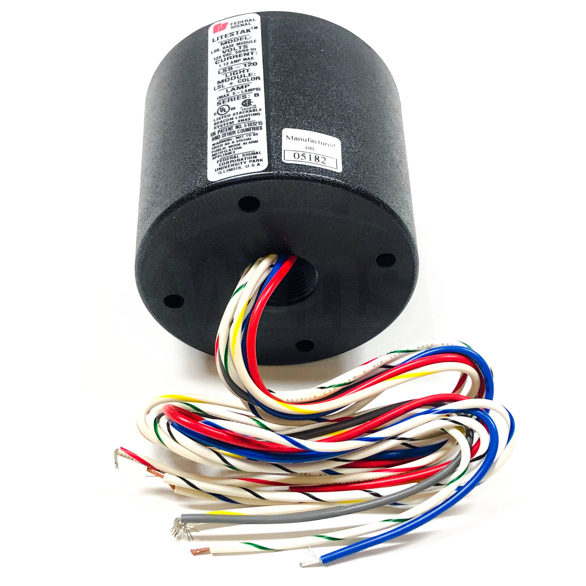 LSB-120 Federal Signal Litestake Base, Black