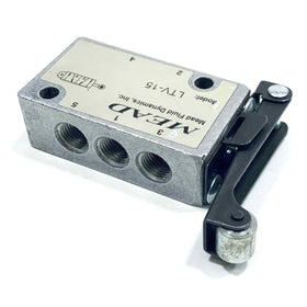 LTV-15 Mead Mechanical Air Control Valve - 5 Port, 2 Position, Roller Operated