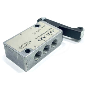 LTV-15 Mead Mechanical Air Control Valve - 5 Port, 2 Position, Roller Operated - 0