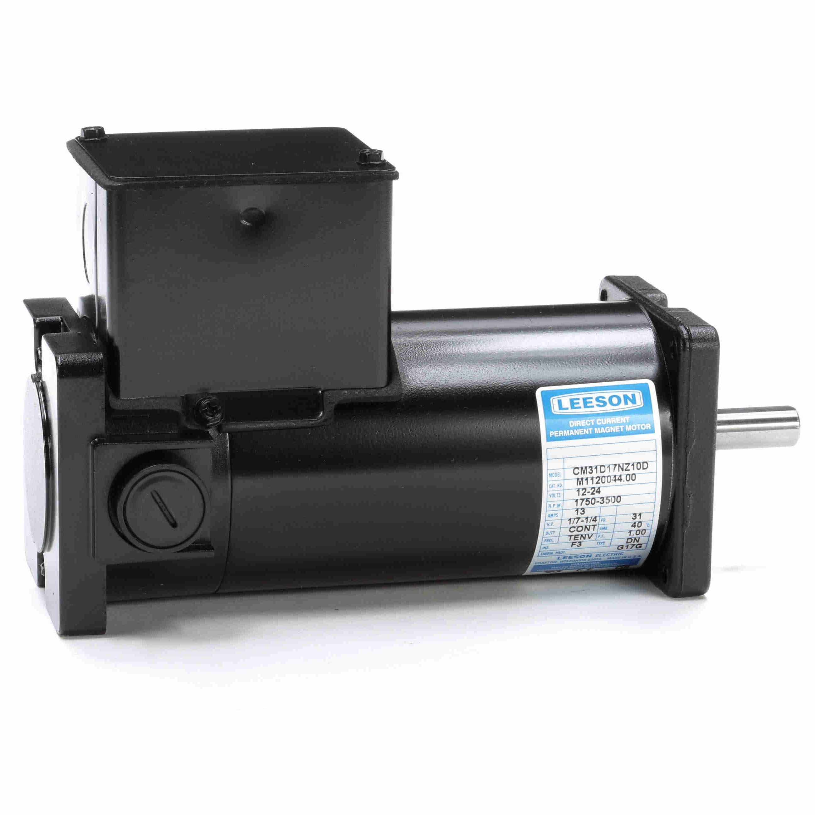 M1120044.00 Leeson 0.14/0.25HP Sub-Fractional DC Electric Motor, 1750-3500RPM - 0