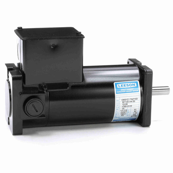 M1120044.00 Leeson 0.14/0.25HP Sub-Fractional DC Electric Motor, 1750-3500RPM