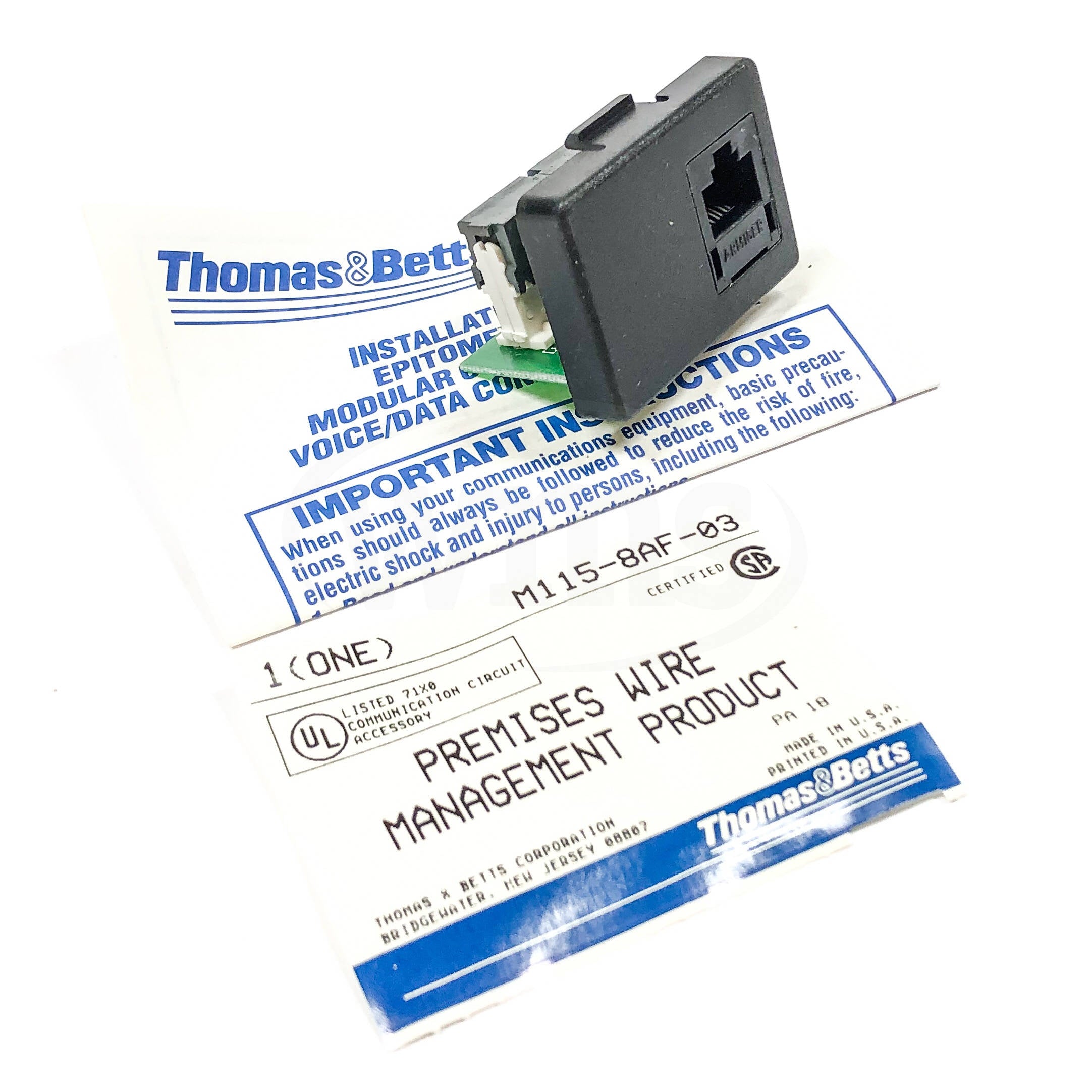 Thomas & Betts M115-8AF-03 Voice/Data Connector System