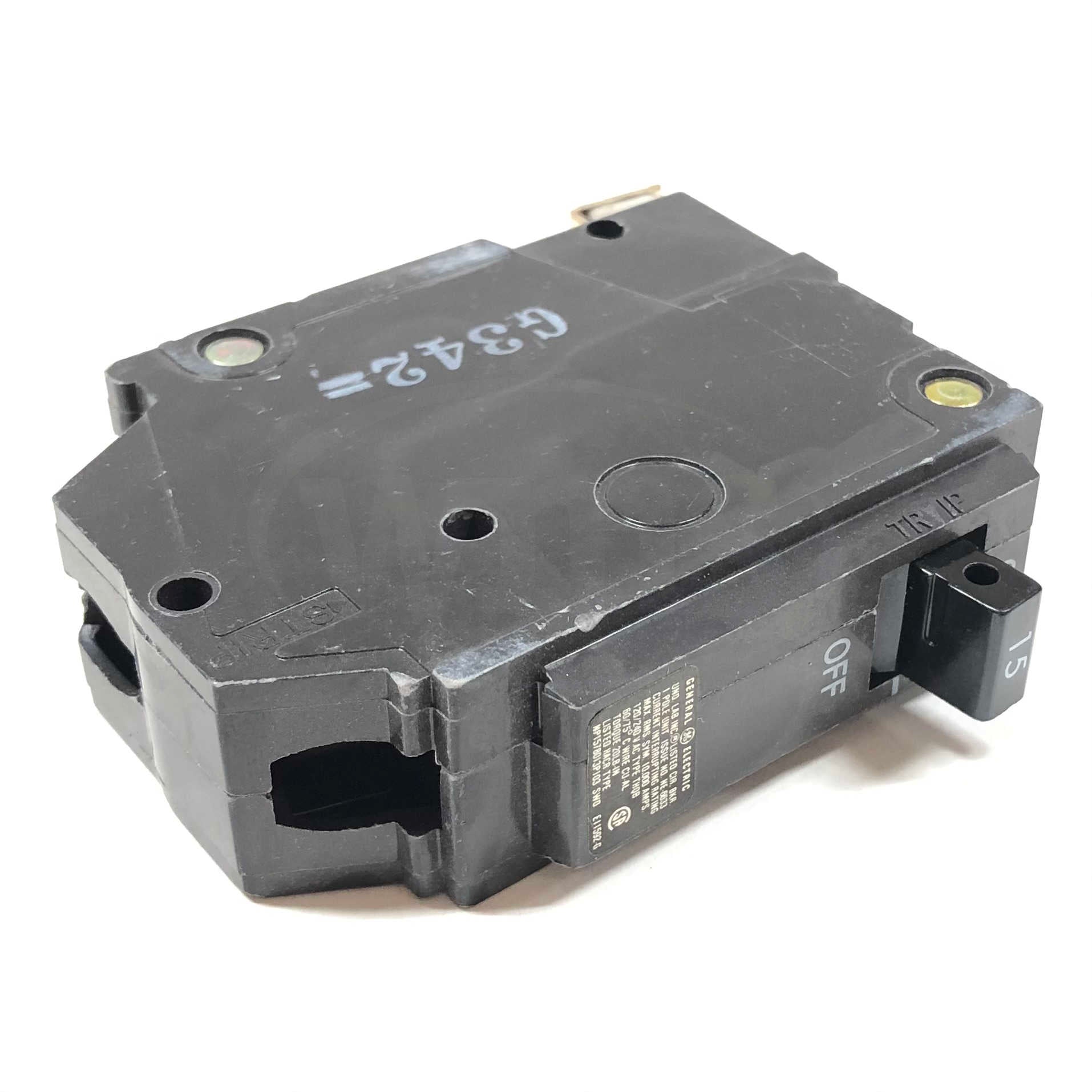 THQB1115 General Electric Bolt On Circuit Breaker, 1-Pole, 15 Amp, 120 ...