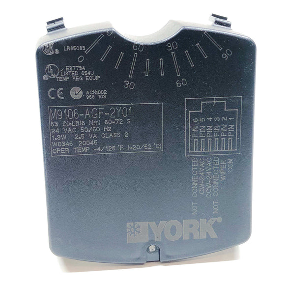 M9106-AGF-2Y01 York Electric Motor Actuator, 53 in-lbs