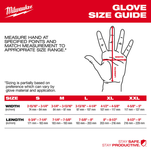 48-22-8911 Milwaukee Cut Level 1 Winter Insulated Dipped Gloves, Medium