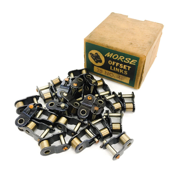 Morse #41 Offset Links 1/2" Pitch, Box of 25, 114118
