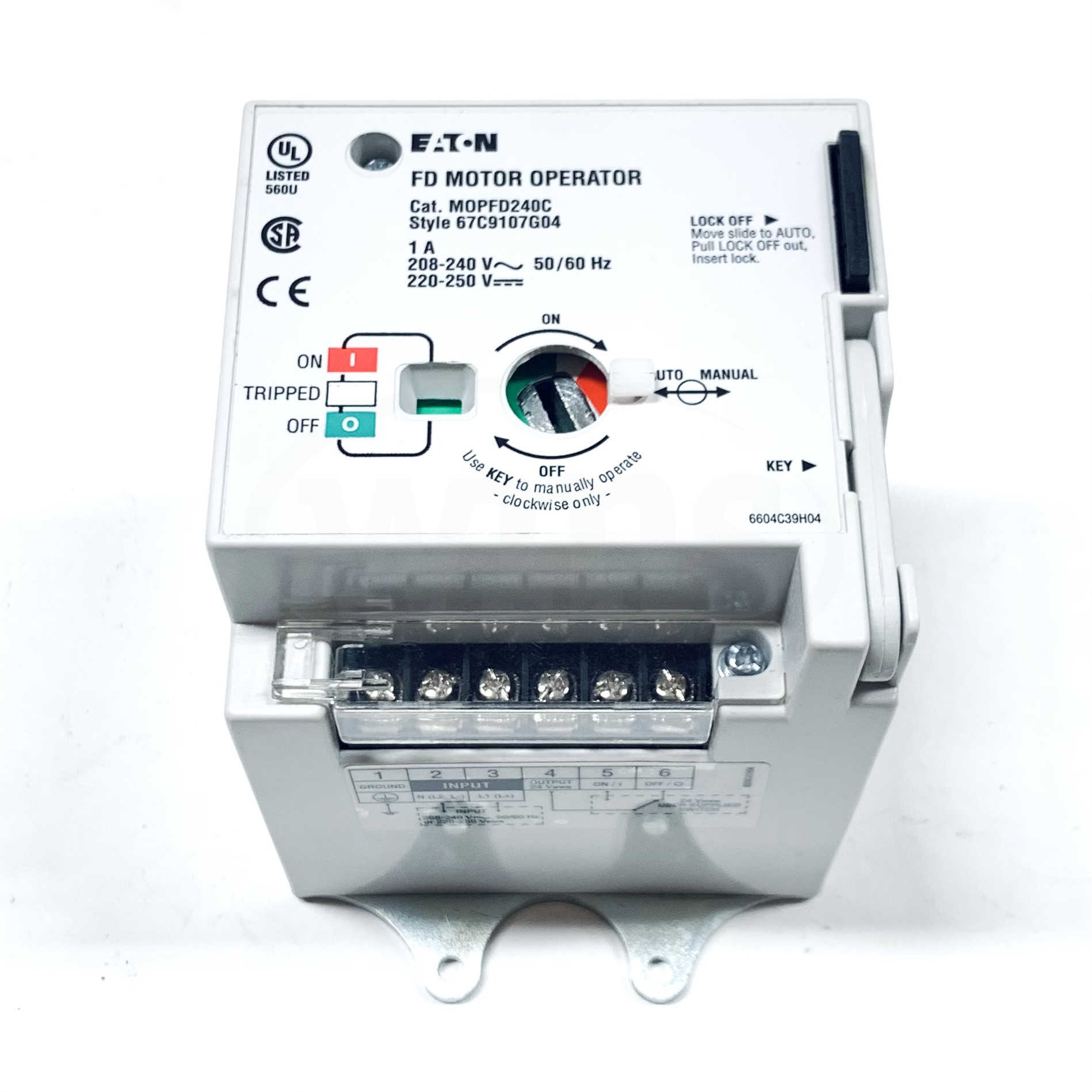MOPFD240C Eaton Motor Operator, 1A, 208-240V~50/60Hz, 220-250V - 0