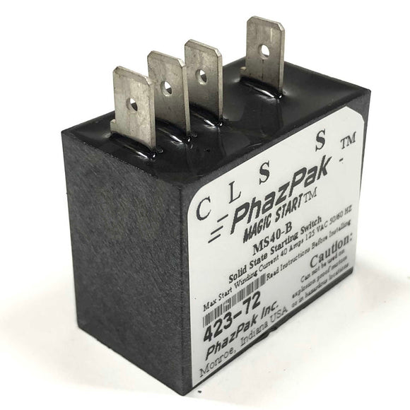 MS40-B PhazPak Solid State Starting Switch Magic Start 40Amps, 125V, 50/60Hz