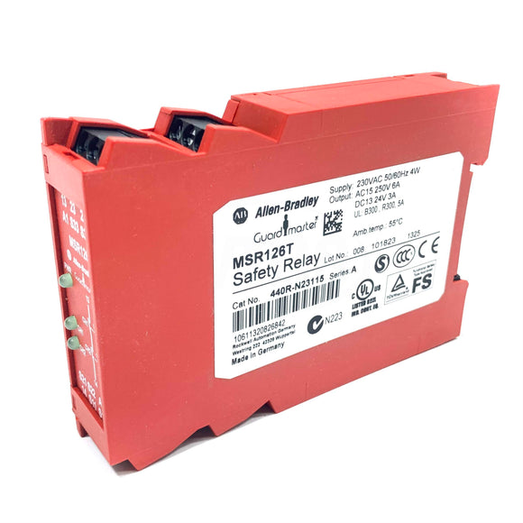 MSR126T Allen-Bradley Safety Relay 3 Amps, 24V AC/DC