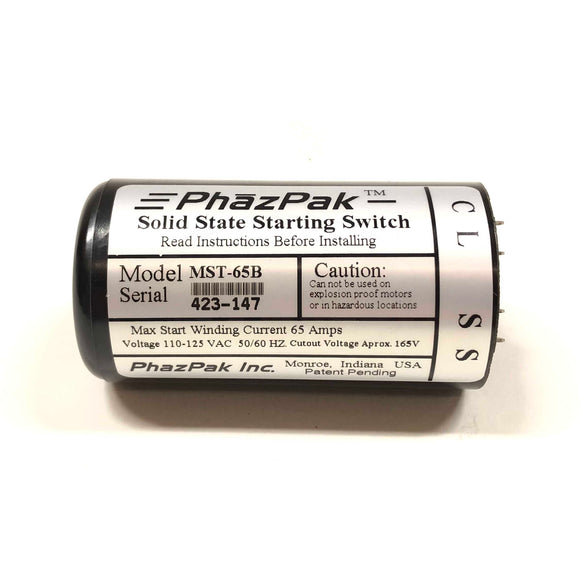 MST65-B PhazPak Solid State Starting Switch 65Amps, 110-125V, 50/60Hz