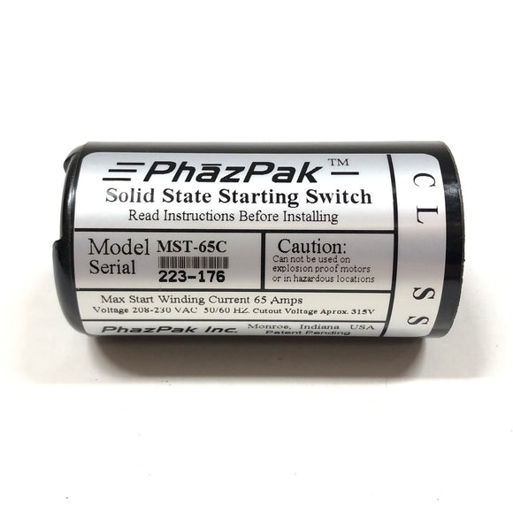 MST65-C PhazPak Solid State Starting Switch 65Amps, 208-230V, 50/60Hz