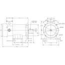 MT-032 WEG 0.50HP Permanent Magnet DC Electric Motor, 1750RPM-2
