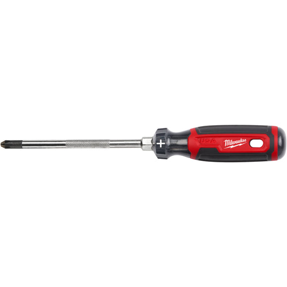MT203 Milwaukee Cushion Grip Screwdriver, Phillips #3 x 6"