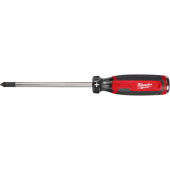 MT205 Milwaukee Cushion Grip Demo Screwdriver, Phillips #2 x 6"