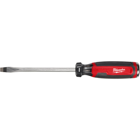 MT208 Milwaukee Cushion Grip Demo Screwdriver, Slotted 5/16" x 6"