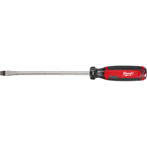 MT210 Milwaukee Cushion Grip Demo Screwdriver, Slotted 3/8" x 8"