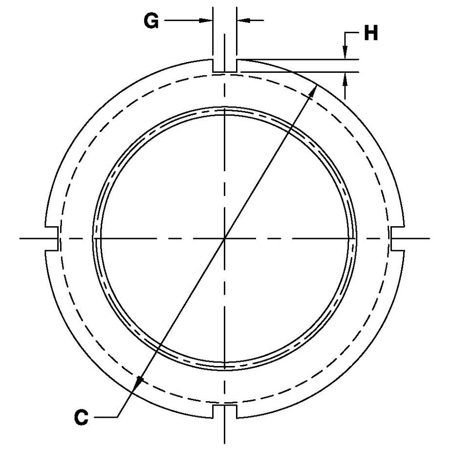 N-12 Bearing Retaining Nut - 0