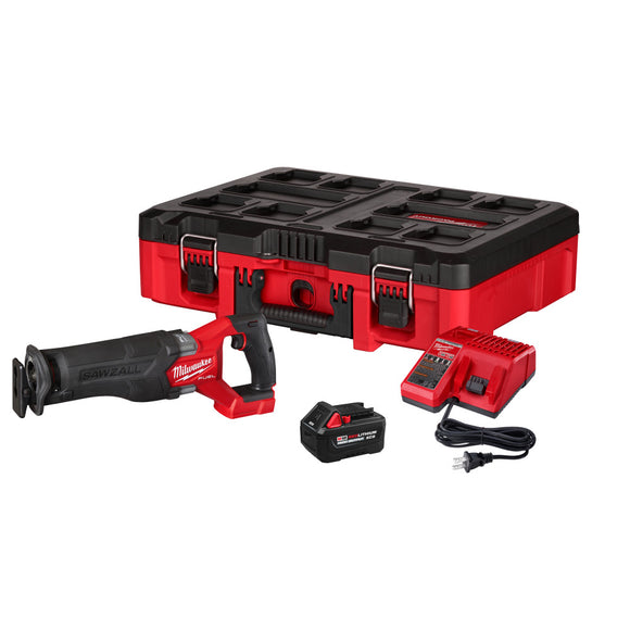 2821-21HO Milwaukee M18 FUEL Sawzall Recip Saw PACKOUT Kit with 5 Ah Battery
