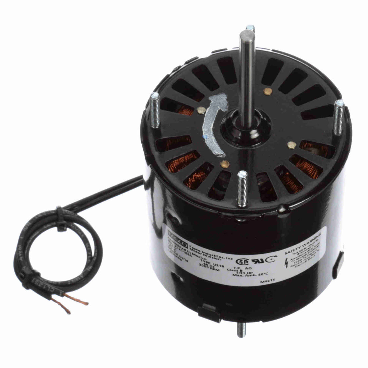 D216 Fasco 1/25HP Electric Motor, 3000RPM, 3.3