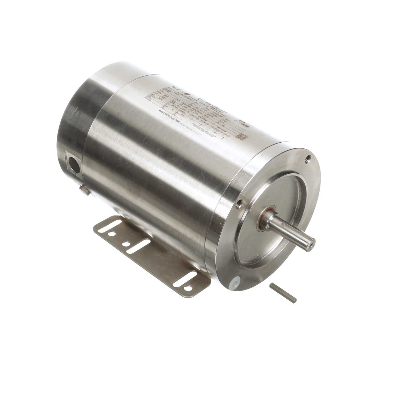 N281 Marathon 1/2HP Stainless Steel Washdown Electric Motor, 3600RPM - 0